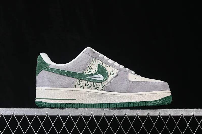 All categories Nk Air Force 1 Air Force series Nk Air Force 1 Low Air Force low-top Nike Air Force 1'07 Low gray and green full print Air Force 1 low-top casual sneakers DW8806-002